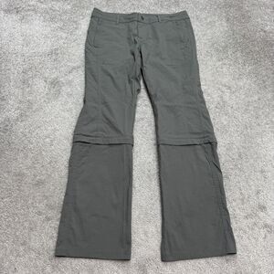 REI Co-Op Convertible Pants To Shorts Womens 10 Gray Straight Leg Outdoor NWOT